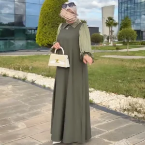 عباءة أناقة تجمع بين العصرية والتقليدية – ABY034