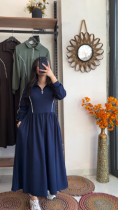 روبة نسائية طويلة بستايل عصري KS