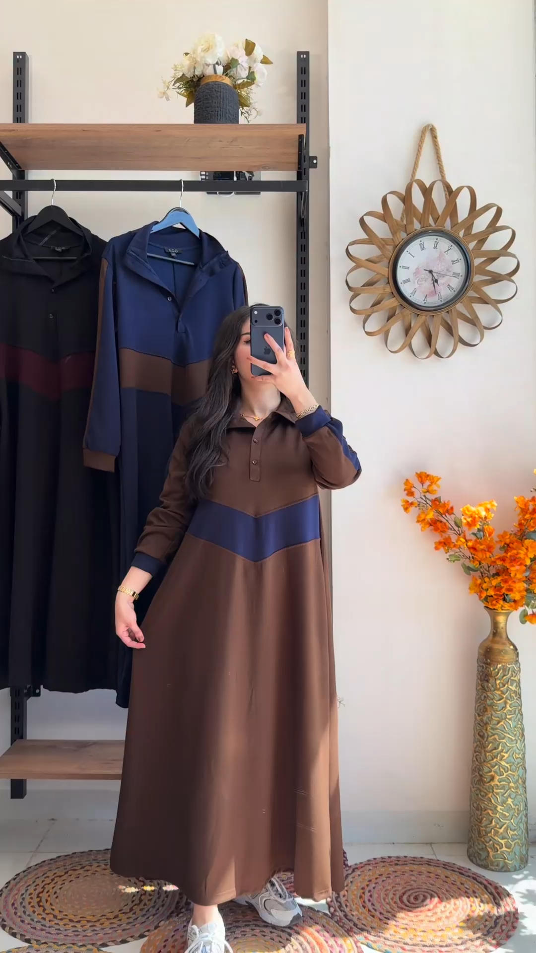 روبة نسائية طويلة بستايل عصري KS02